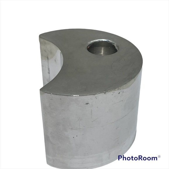 Vintage Nambe Studios Crescent Moon Candleholder 6119 Neil Cohen 1998 - Picture 4 of 6